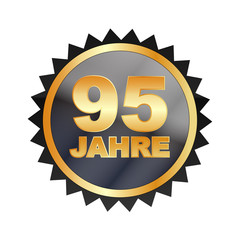 Button - Jubiläum, Garantie, Jahreszahl 95