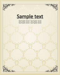 Vertical vintage background for Book cover vector