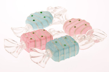 Candy shaped Christmas ornaments