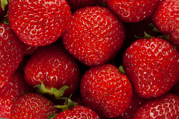 Ripe strawberry close up