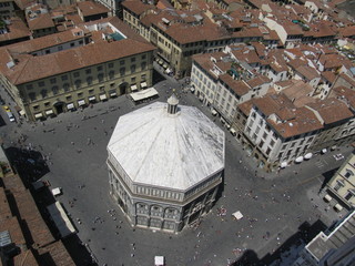 Florence Baptistry from above