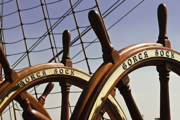 Gorch Fock - Steuerrad © Rüdiger Kottmann
