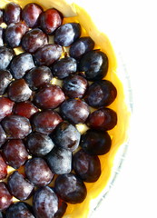 tarte aux quetsches crue, à cuire