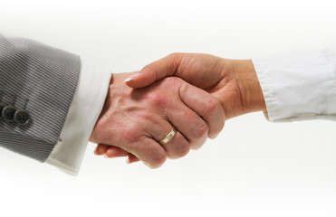 Handshake in business