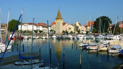 Fototapeta premium Lindau - Hafen und Promenade (3)