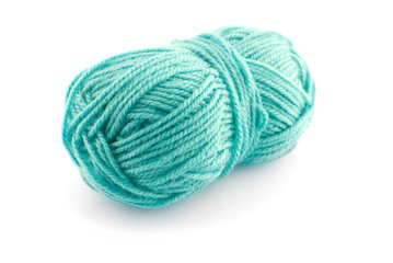 Green  knitting wool