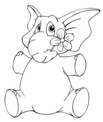 Elefant, Blume, Muttertag, Valentinstag, Liebe, verliebt