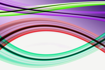 Geschwungene farbige Streifen mit Platz für Text