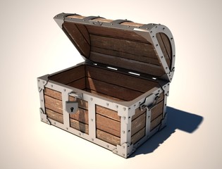 empty treasure chest