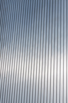 abstraktes Detail einer Aluverkleidung