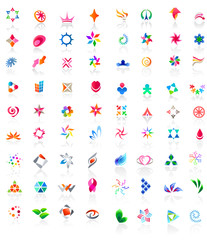 72 different colorful vector icons (part1)