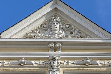 Hausfassade in Kiel, Deutschland