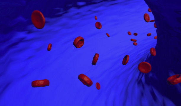 Blood cells in torrent