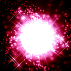 Beautiful Bokeh. blurry lights. Colored Defocus Light and Radial