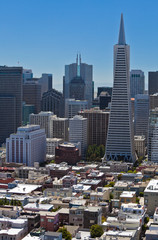 San Francisco Downtown: view from Coit Tower.