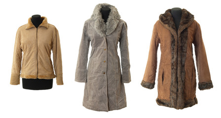 Female fur coats set # 1 | Isolated