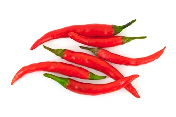 Fotobehang Red hot chili pepper © Nikolai Sorokin