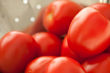 Fresh, Vibrant Roma Tomatoes