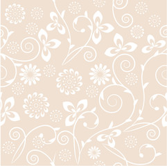 Seamless pastel floral pattern