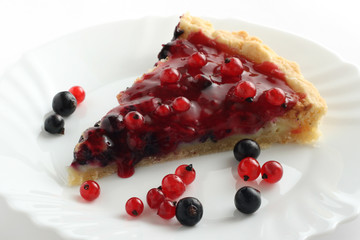 pie with black and red currants