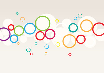 Colorful bubble background