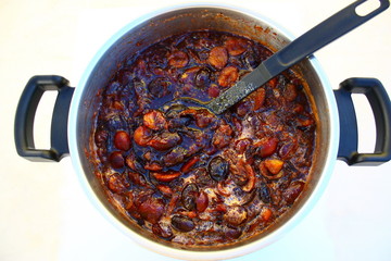 confiture de quetsches qui cuit