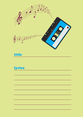 Retro notepaper
