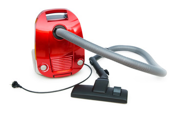 Vacuum cleaner isolated on the white background