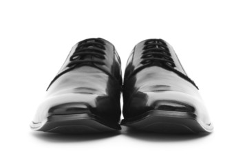 Male shoes isolated on the white background