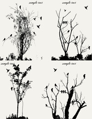 Baum und Vogel