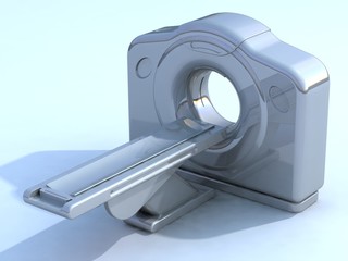 3d render computed axial tomography ct or cat scanner
