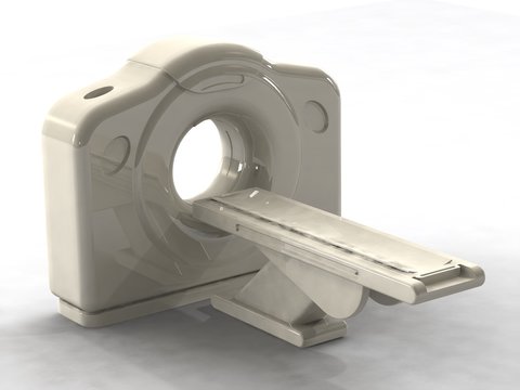 3d render computed axial tomography ct or cat scanner