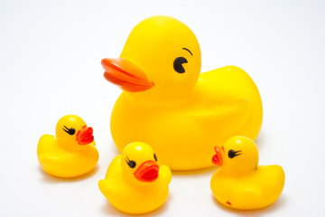 Plastic yellow duck toy