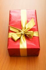 Gift box isolated on the white background