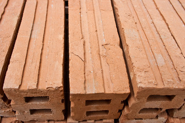 Brick building clay