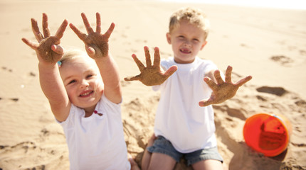 Sandy beach kids