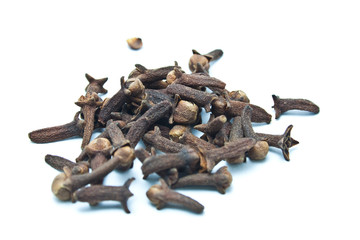 Cloves isolated on white background
