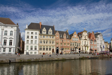 Obraz premium Ghent waterfront in Belgium