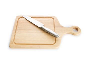 Cutting board isolated on the white background
