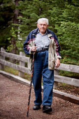 Fototapeta premium Elderly man Walking