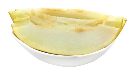 Fresh delicious melons on a plate