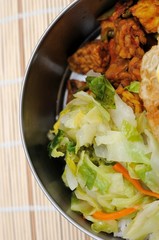 Healthy packed lunch or dinner