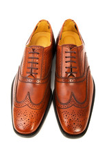 Male shoes isolated on the white background