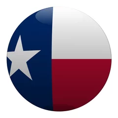 Fotobehang boule texas ball drapeau flag © DomLortha
