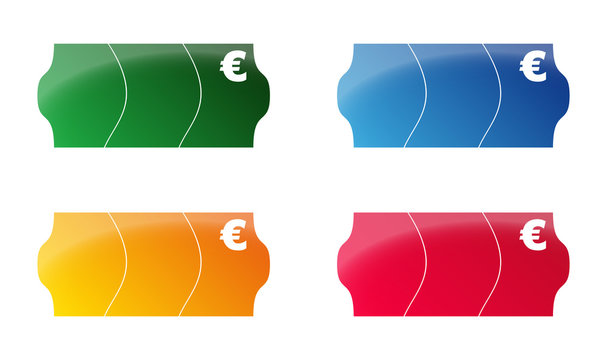 Preisschild - Euro