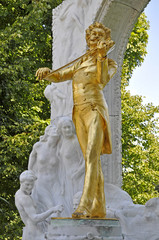 Obraz premium Johann Strauss (Sohn) Denkmal, Wien