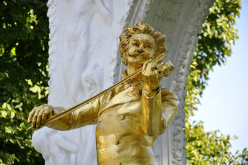 Fototapeta premium Johann Straussne (Sohn) Denkmal, Wien
