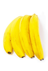 Fototapeta na wymiar Bunch of bananas isolated on white background