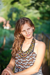 Naklejka premium Beautiful young woman