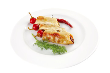 cannelloni and hot peppers